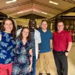 Razaki Omia (3 from Left), the CEO, rd Omia Agribusiness at the US Mission Exchange Alumni Gathering