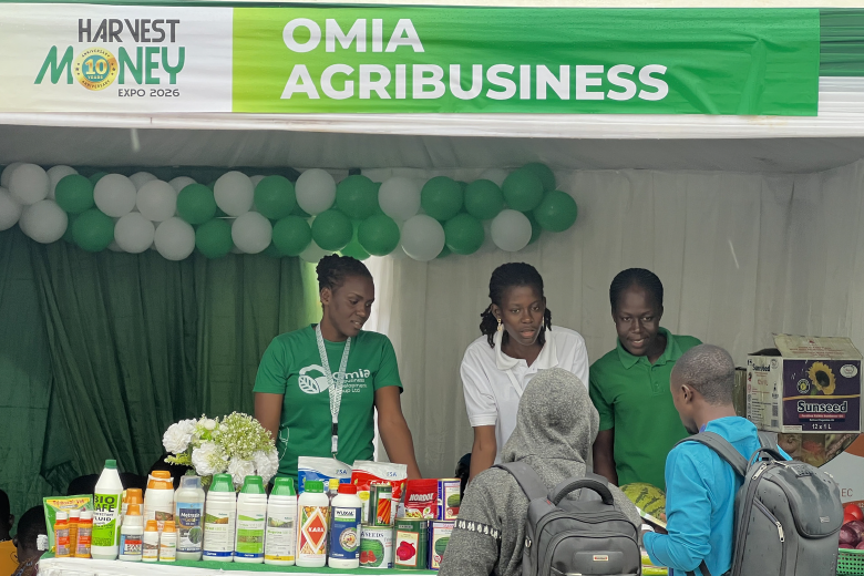 Omia Agribusiness stand at Harvest Money Expo 2026